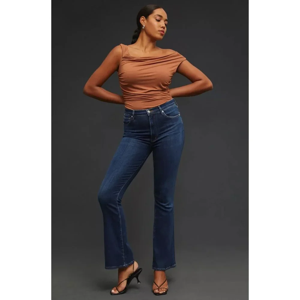 Citizens of Humanity Lilah High Rise Bootcut Blue Jeans Denim In Morella Size 25 - Picture 1 of 7